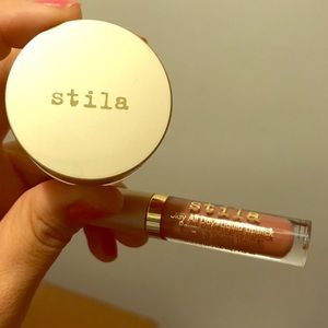 STILA all day lipstick serenata, water lily blush